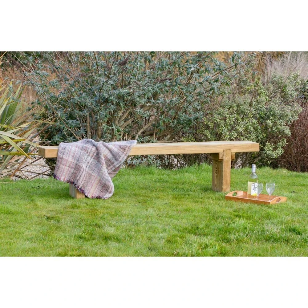 Zest 4 Leisure Rebecca Wooden Table & 2 Bench Set 2 Zest 4 Leisure Rebecca Wooden Table & 2 Bench Set - Image 2