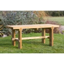 Zest 4 Leisure Rebecca Wooden Table & 2 Bench Set 5 Zest 4 Leisure Rebecca Wooden Table & 2 Bench Set -Hozel Garden Shop 30165813 2