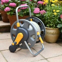 Hozelock 2-in-1 Assembled Empty Hose Reel 5 Hozelock 2-in-1 Assembled Empty Hose Reel -Hozel Garden Shop 5010646046473 3