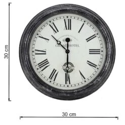Outside In 12" Black Biarritz Clock 5 Outside In 12" Black Biarritz Clock -Hozel Garden Shop 5050642016933 2