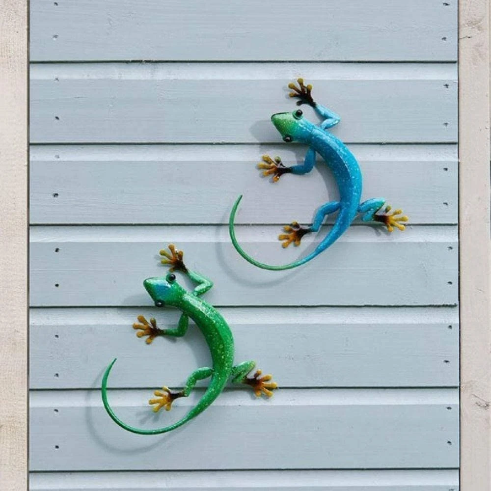 Flamboya 26cm Decorative Emerald Gecko Wall Hanger 2 Flamboya 26cm Decorative Emerald Gecko Wall Hanger - Image 2