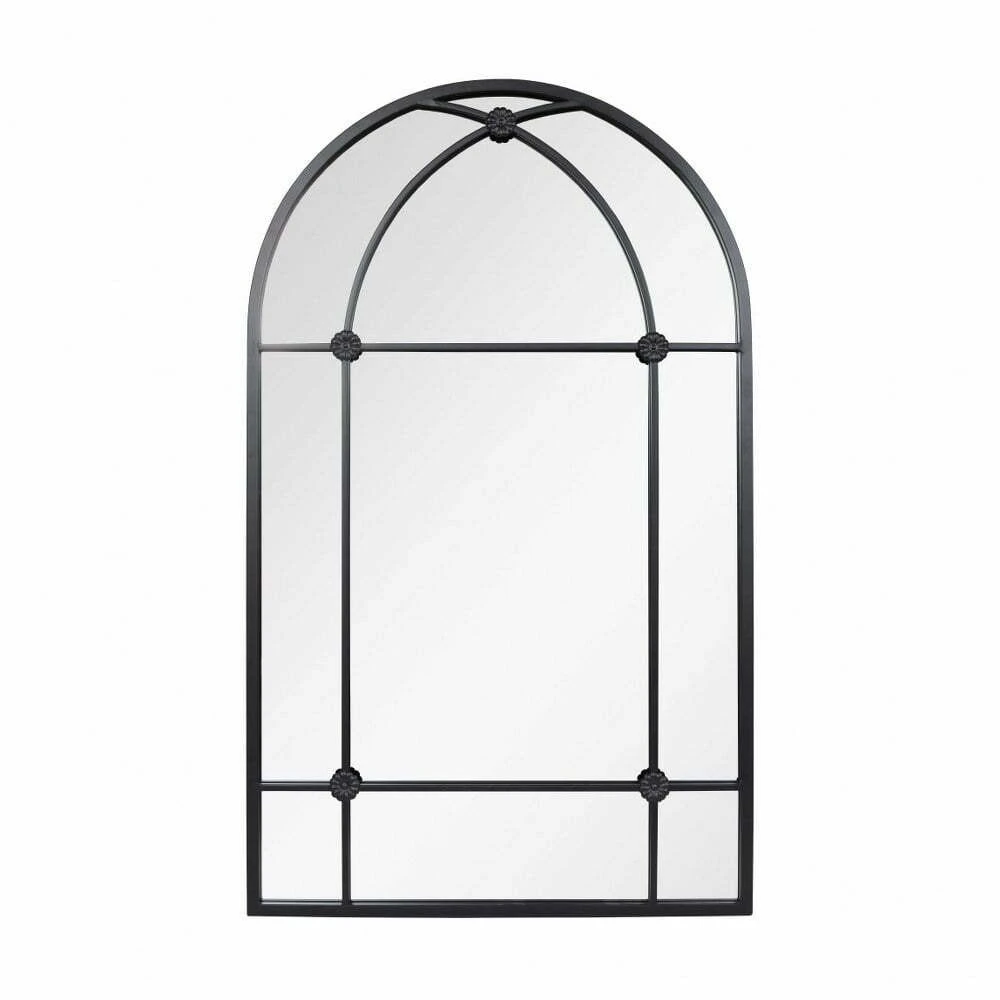 La Hacienda 100cm Black Arched Arundel Indoor/Outdoor Mirror 1 La Hacienda 100cm Black Arched Arundel Indoor/Outdoor Mirror