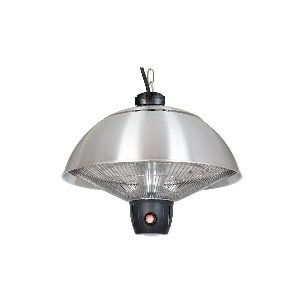 La Hacienda 41cm Silver Hanging Mushroom Patio Heater 1 La Hacienda 41cm Silver Hanging Mushroom Patio Heater