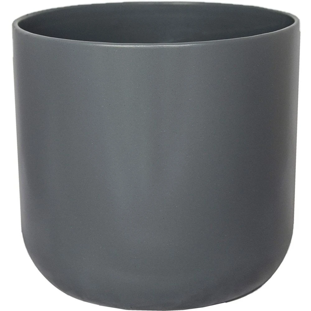 Ivyline 18.5cm Lisbon Charcoal Planter 1 Ivyline 18.5cm Lisbon Charcoal Planter