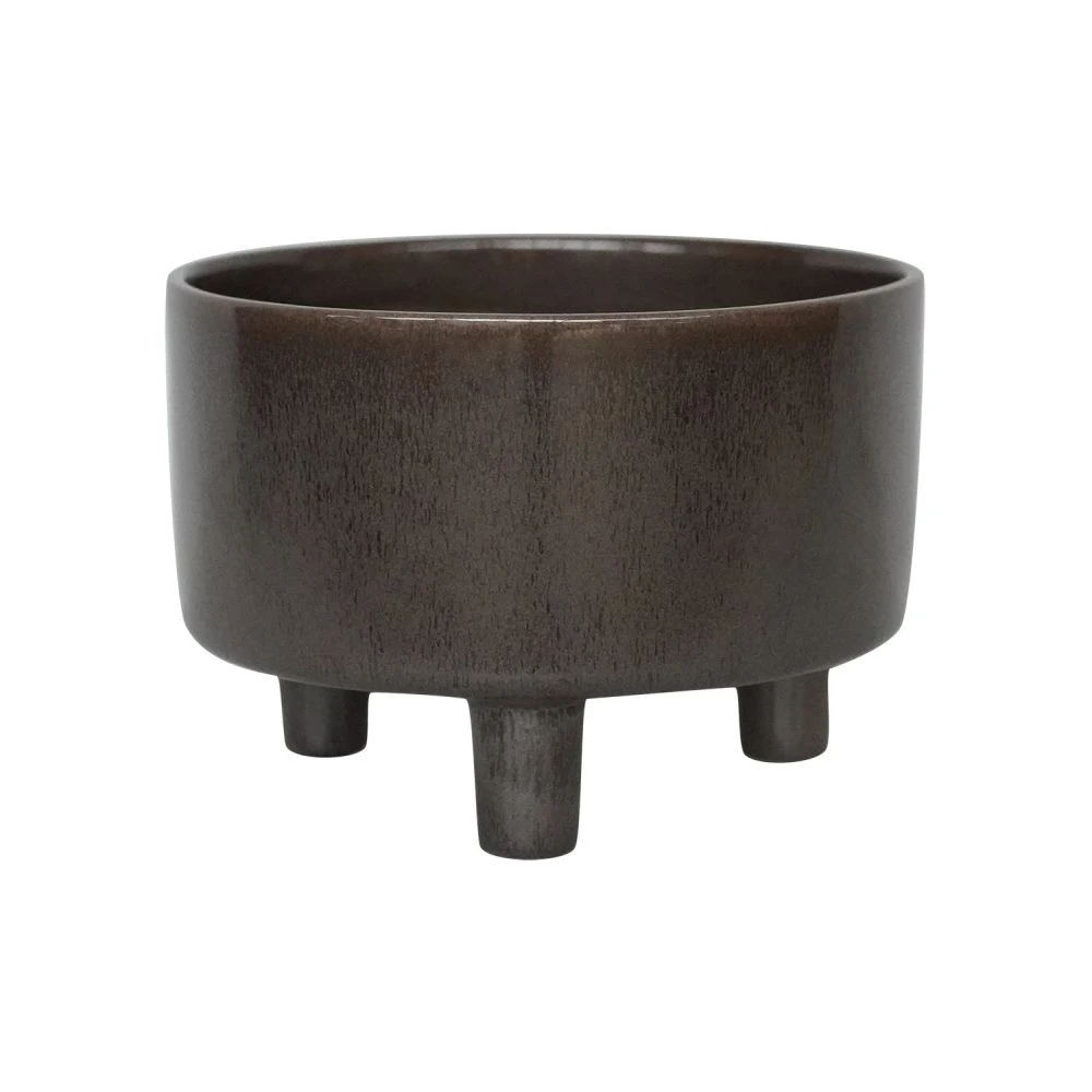 Ivyline 19cm Mocha Pisa Bowl Indoor Houseplant Pot 1 Ivyline 19cm Mocha Pisa Bowl Indoor Houseplant Pot