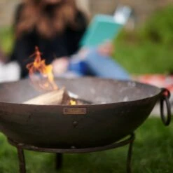 Kadai 50cm Tula Firepit W/Low Stand 6 Kadai 50cm Tula Firepit W/Low Stand -Hozel Garden Shop 5060345973112 3