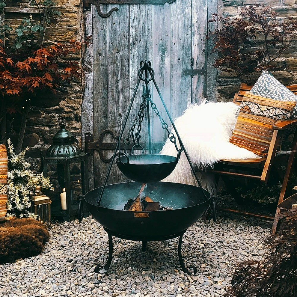 Kadai 70cm Tula Firepit W/ Low Stand 3 Kadai 70cm Tula Firepit W/ Low Stand - Image 3