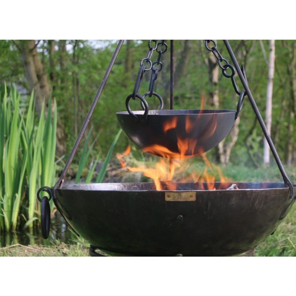 Kadai 70cm Tula Firepit W/ Low Stand 6 Kadai 70cm Tula Firepit W/ Low Stand - Image 6