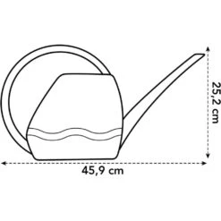 Elho 3.5 Litre Anthracite Aquarius Watering Can 5 Elho 3.5 Litre Anthracite Aquarius Watering Can -Hozel Garden Shop 8711904303723 3