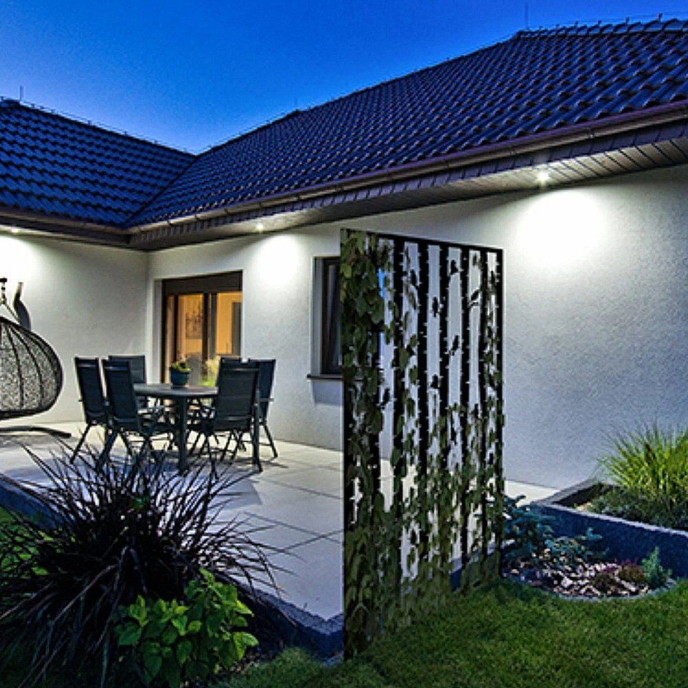 Fallen Fruits 186cm Black Birds Metal Privacy Screen 2 Fallen Fruits 186cm Black Birds Metal Privacy Screen - Image 2