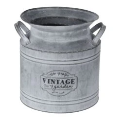 Koopman 22cm Vintage Milk Churn Planter